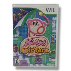Kirbys Epic Yarn Nintendo Wii COMPLETE TESTED (CIB)